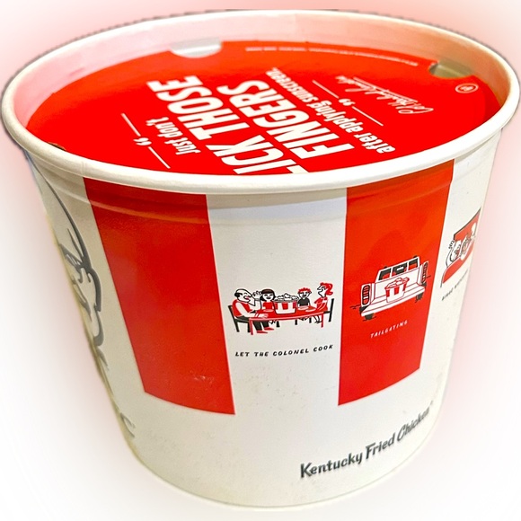 2015 KFC KENTUCKY FRIED CHICKEN BUCKET LID COLONEL SANDERS 5.5x7.25” COLLECTIBLE - Picture 4 of 12